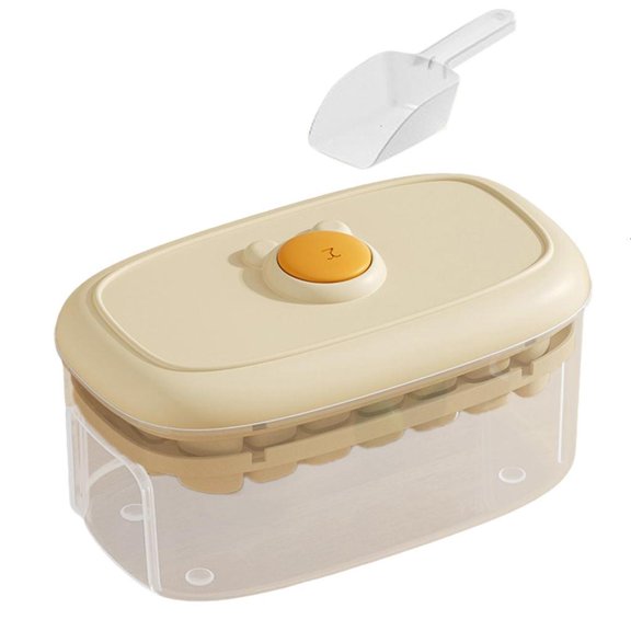 Delicate Design Ice Cubes Maker with Grip Handle and Removable Lid for Home Use