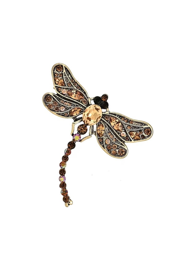 Delicate Dragon-fly Brooch For Evening Occasions Secure Fastening Easy To Pair With Outfits