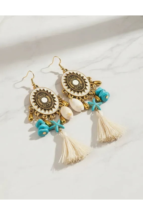 Delicate Earrings Bohemian Long Fringed Earring Exaggerated