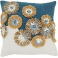 thumbnail image 1 of Delicate Embroidered Floral Pillow Cover, 1 of 4