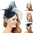 thumbnail image 1 of Delicate Fascinator Headpiece with Feathers for Formal Events and Gatherings, 1 of 4