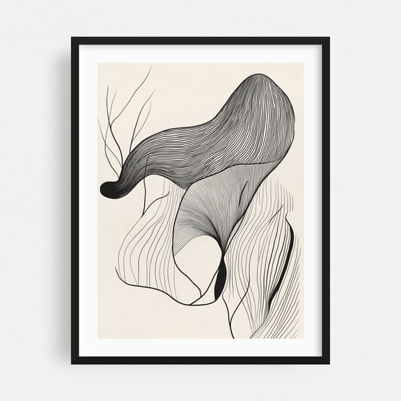 Contemporary Floral Line Art - Line Drawing Line Art Floral Minimalist ...