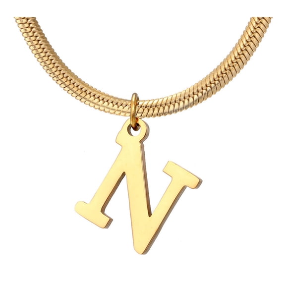 Delicate Gold Necklace For Women Elegant Letter Name Jewelry Shining Choker For Her