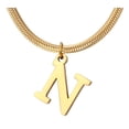 thumbnail image 1 of Delicate Gold Necklace For Women Elegant Letter Name Jewelry Shining Cute Choker Pendant, 1 of 3