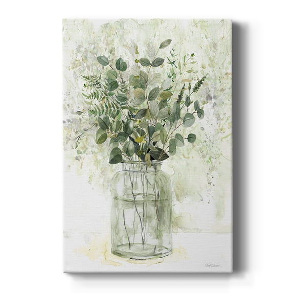 Delicate Greenery II Premium Gallery Wrapped Canvas - Ready to Hang