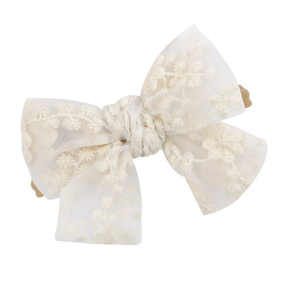 Delicate Hairband Baby Headband with Bowknot Accent Photography Props for 100 Day Pictures Taking & Special Occasion