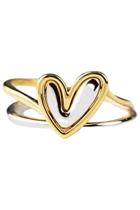 Delicate Heart Shaped Ring for Women, Simple Versatile Design, Suitable for Daily/Party Wear, Ideal Gift for Daughter and Mother