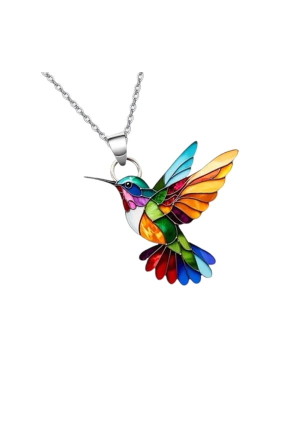 Delicate Hummingbird Necklace Pendant Earring Multifuntional Fashion Accessories Drop Earrings for Everyday Elegances