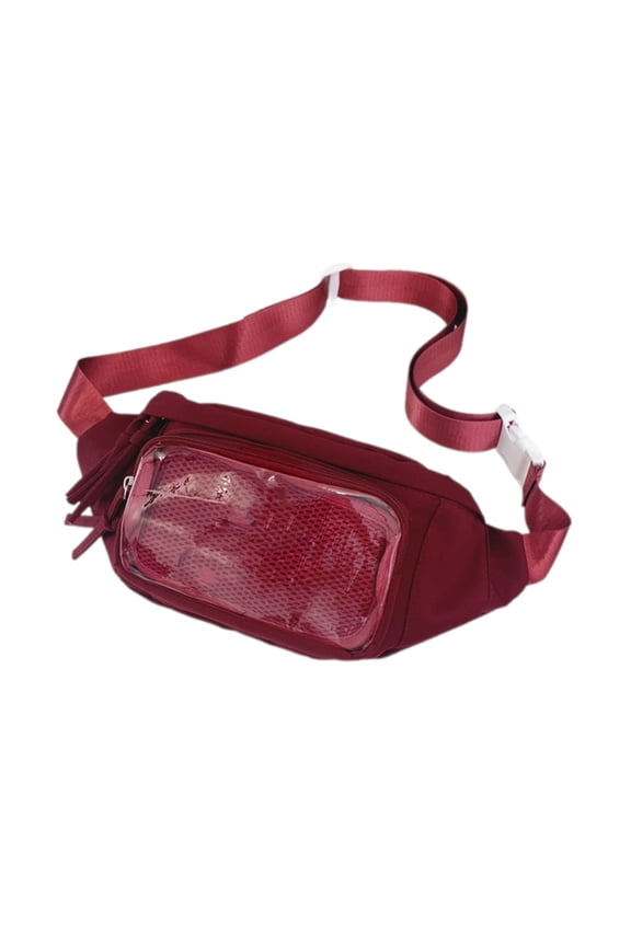 Delicate Itabag Clear Chest Bag For Women Crossbody Bags Shoulder Purse PVC Waist Pouches With Badge Display Panel