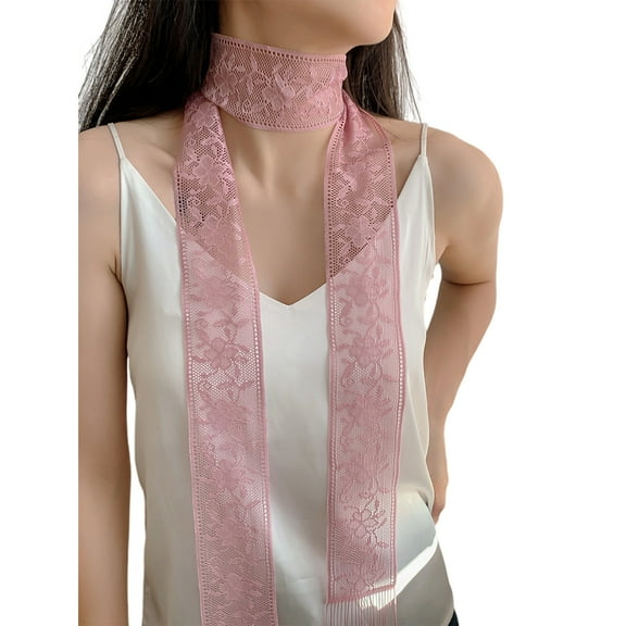 Delicate Lace Scarf Light weight Fashion Lace Printed Scarf Stylish Lace Scarves for Special Occasion