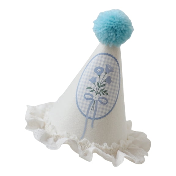 Delicate Lace Trimmed Duckling/Flower Party Hat With Elastic And Hat For Parties