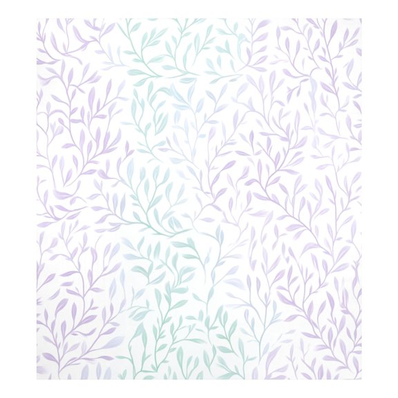 Delicate Leaf Patterns Magnetic Dishwasher Decal 23''x26'' Easy to Clean Single Sided Print