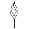 thumbnail image 1 of Delicate Macrame Plant Hanger for Indoor and Outdoor Use, Cotton Rope Hanging Planter, Fits Round and Square Pots, Black, 1 of 6