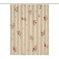 thumbnail image 1 of Delicate Pastel Floral Fabric Pattern Cloth Fabric Bathroom Decor Set with Hooks, 1 of 5