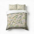 thumbnail image 1 of Delicate Pastel Floral Print Fabric Bedding Set 3 Pcs Soft Microfiber Quilt Cover For Bedroom Decor, Comforter Cover With 2 Pillowcase, 1 of 5