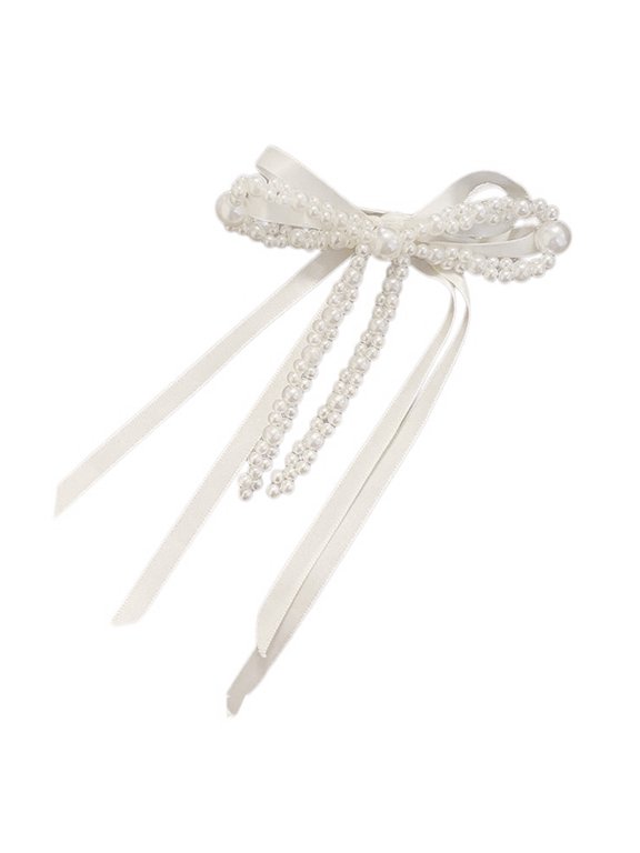 Delicate Pearls Bows Hair Accessory Versatile Hair Decoration Hair Clip Adds Charm To Every Outfit From Casual To Party
