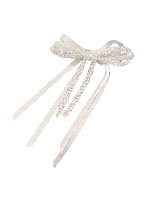 Delicate Pearls Bows Hair Accessory Versatile Hair Decoration Hair Clip Adds Charm To Every Outfit From Casual To Party