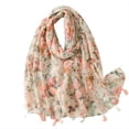 thumbnail image 1 of Delicate Pink Roses Scarf, 1 of 1