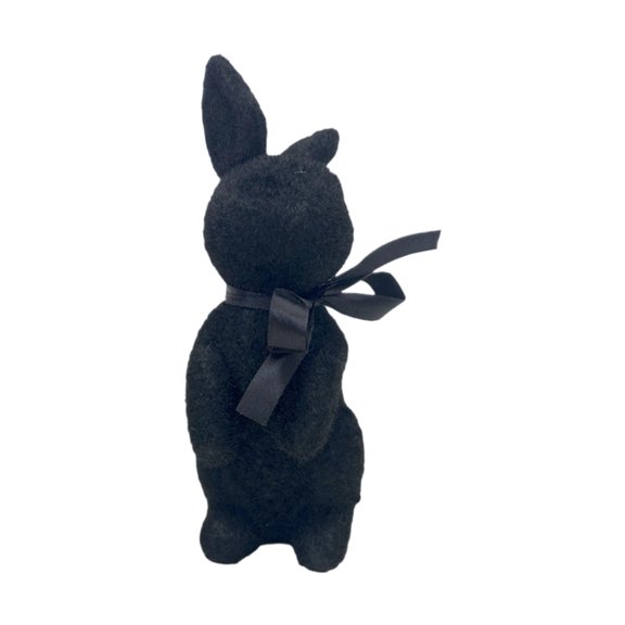 Delicate Rabbit Desk Ornament For Home Quiet Cute Figurine With Elegant Finish Ideal Desktop Piece For Shelves And