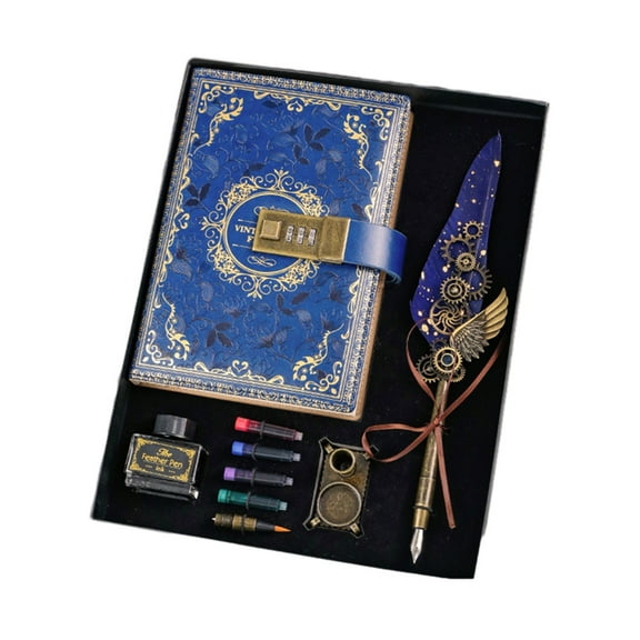 Delicate Set Password Journal PU Leathers Cover Combination Diary Digital Notebook Umbrella