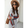 thumbnail image 1 of Delicate Soft Striped Spring Long Sleeve Tunic Dress, 1 of 4