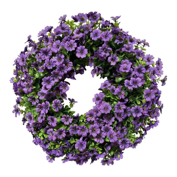 Delicate Synthetic Grape Flower Wreath Excellent For Shop Window Display