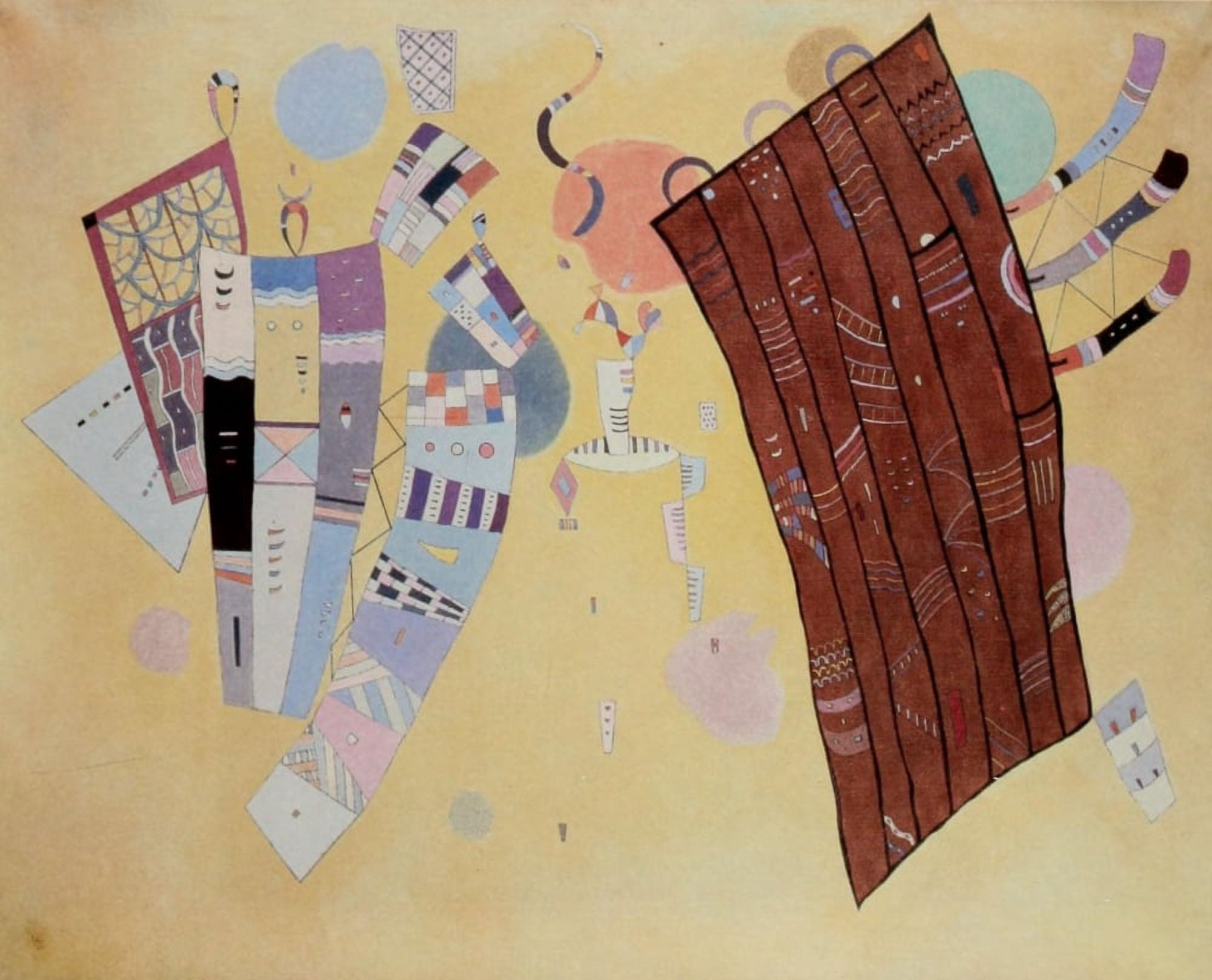 Delicate Tensions 1942 Canvas Art - Wassily Kandinsky (18 x 24)