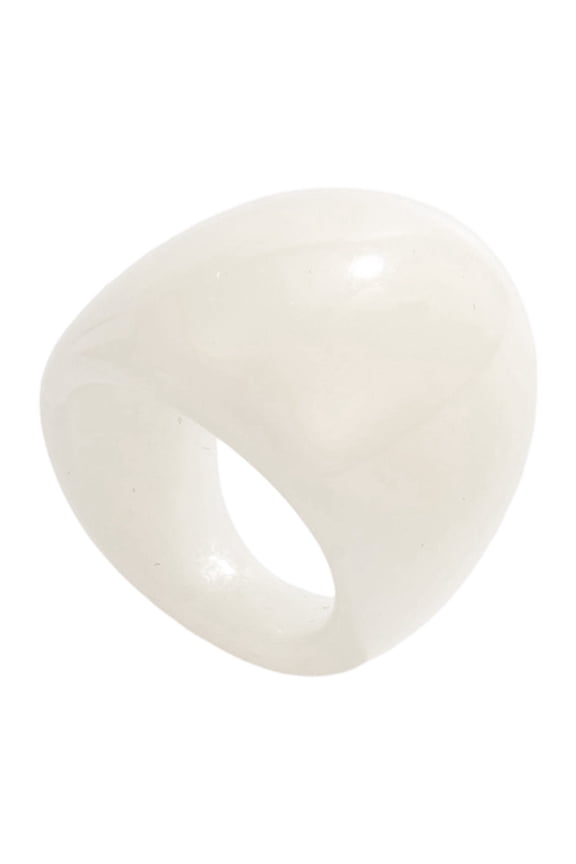 Delicate Textured Wide Rings Comfort Fit Stylish Finger Stacking Rings Resin Texture Layering Accessory for Daily