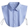 thumbnail image 1 of Delicate Woman Shirt Detachable Lapel Collar Breathable Detachable Collar for Sweater Triangle Shape False Collar, 1 of 19