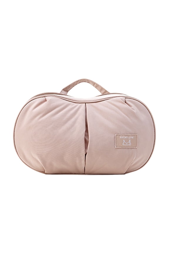 Delicates Packing Cube Cozival Multi-Compartment Lingerie Storage Cube - Supportive Packing Bag for Bras & Delicates, Prevents Stretching for Travel Or Home, Bra Organizer, Pink