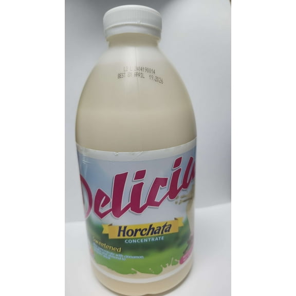 Delicia - Horchata Flavored Water Concentrate (Agua Fresca) 1 Bottle of 32oz *Makes 2 Gallons*