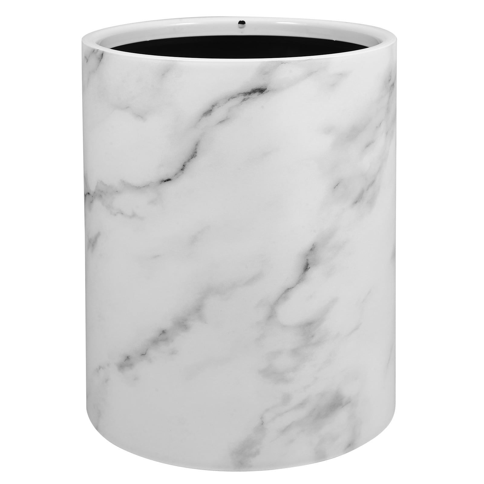 Delicioc Garbage Bin Marble Pattern Wastebasket Plastic Trash Bin ...