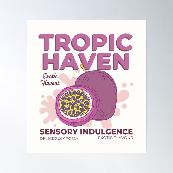 Delicious Aroma Poster Wall Art, Modern Wall Decor, 16x16 UNFRAMED