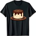 thumbnail image 1 of Delicious Chocolate Cake Graphic Black T-Shirt for Dessert Lovers, 1 of 5