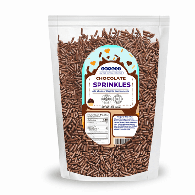 Delicious Chocolate Sprinkles  Perfect for cake topping, Ice Cream & Sundae Toppings