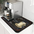 thumbnail image 1 of Delicious Coffee Theme Coffee Mat for Coffee Bar, Coffee Machine and Coffee Maker, Dish Drying Mats for Kitchen Counter or Countertop Protector Mat 18 X24 Inch, 1 of 6