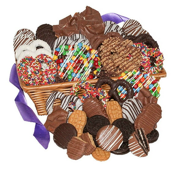 Delicious Collection Gourmet Chocolate Covered Treats Gift Basket