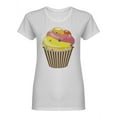 thumbnail image 1 of Delicious Cupcake Shaped T-Shirt Women -Image by Shutterstock, Female XX-Large, 1 of 2