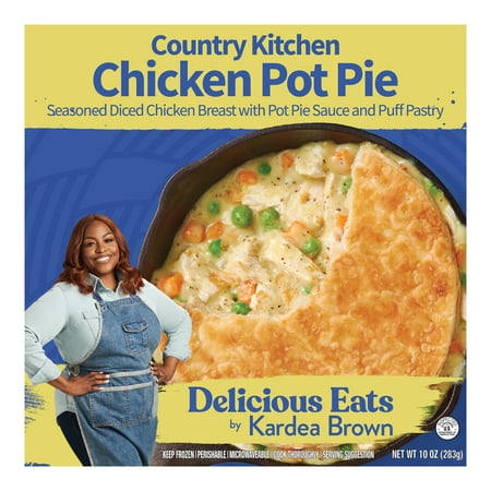 Delicious Eats by Kardea Brown Country Kitchen Chicken Pot Pie, 10 oz (Frozen)