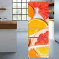 thumbnail image 1 of Delicious Fresh Fruit Printed Fridge Door Wrap Cover Kitchen Wallpaper Refrigerator Door Poster Strawberry Lemon Mural Decals, 1 of 6