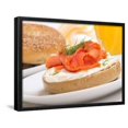 thumbnail image 1 of Delicious Freshly Baked Everything Bagel with Cream Cheese, Lox and Dill Served with Fresh Orange J, Framed Art Print Wall Art by HHLtDave5 Sold by Art.Com, 1 of 6