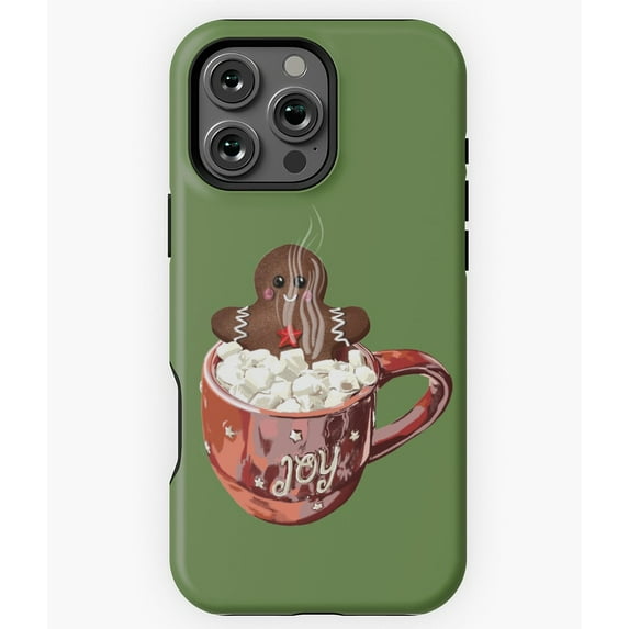 Delicious Hot Chocolate Cookie New Year Phone Case for iPhone 16 15 14 13 12 11 Pro Max
