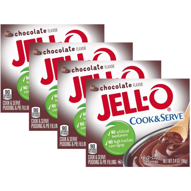 Delicious JellO Chocolate Cook & Serve Pudding & Pie Filling Indulge