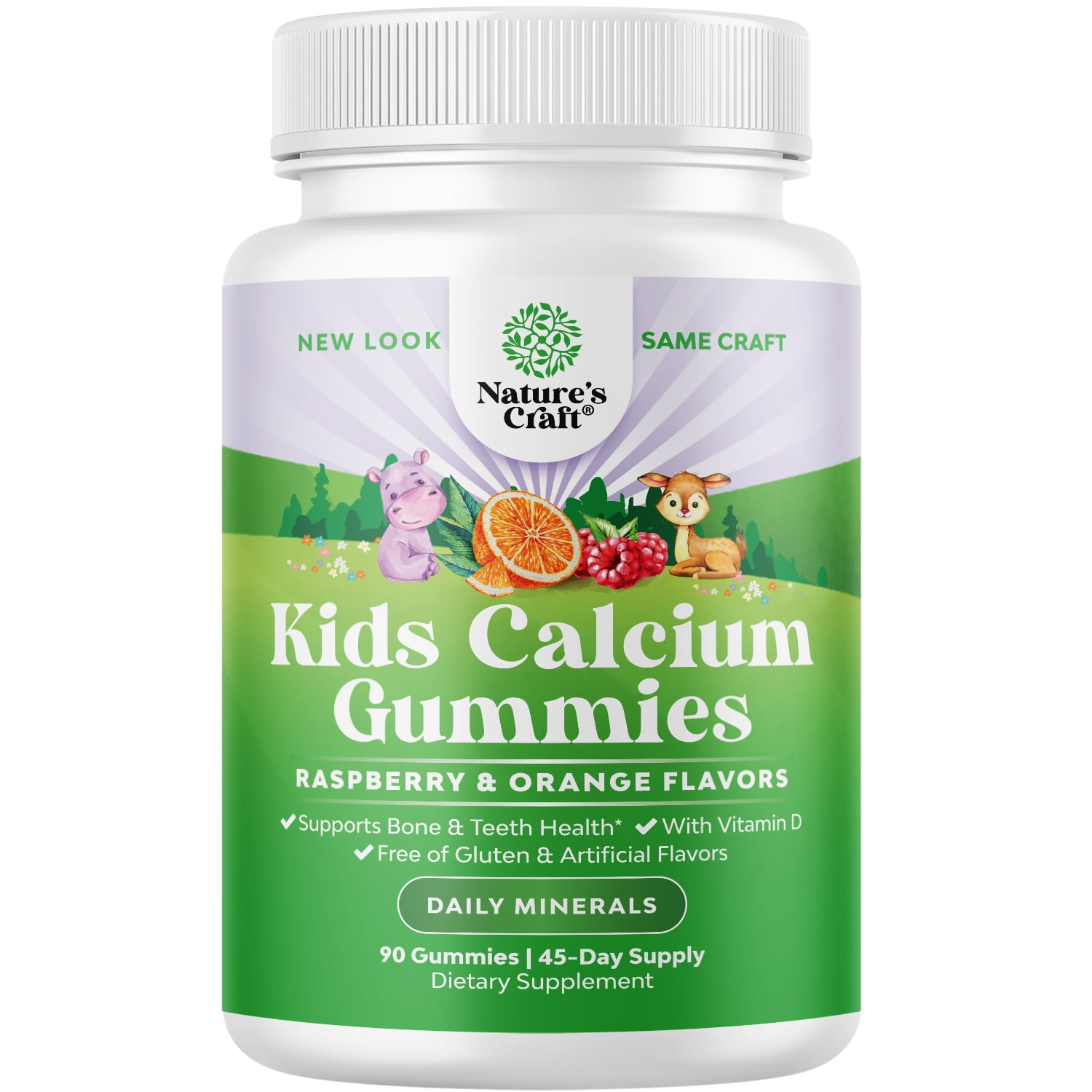Delicious Kids Calcium Gummies Toddler Vitamin D and Calcium Gummies for Children Kids