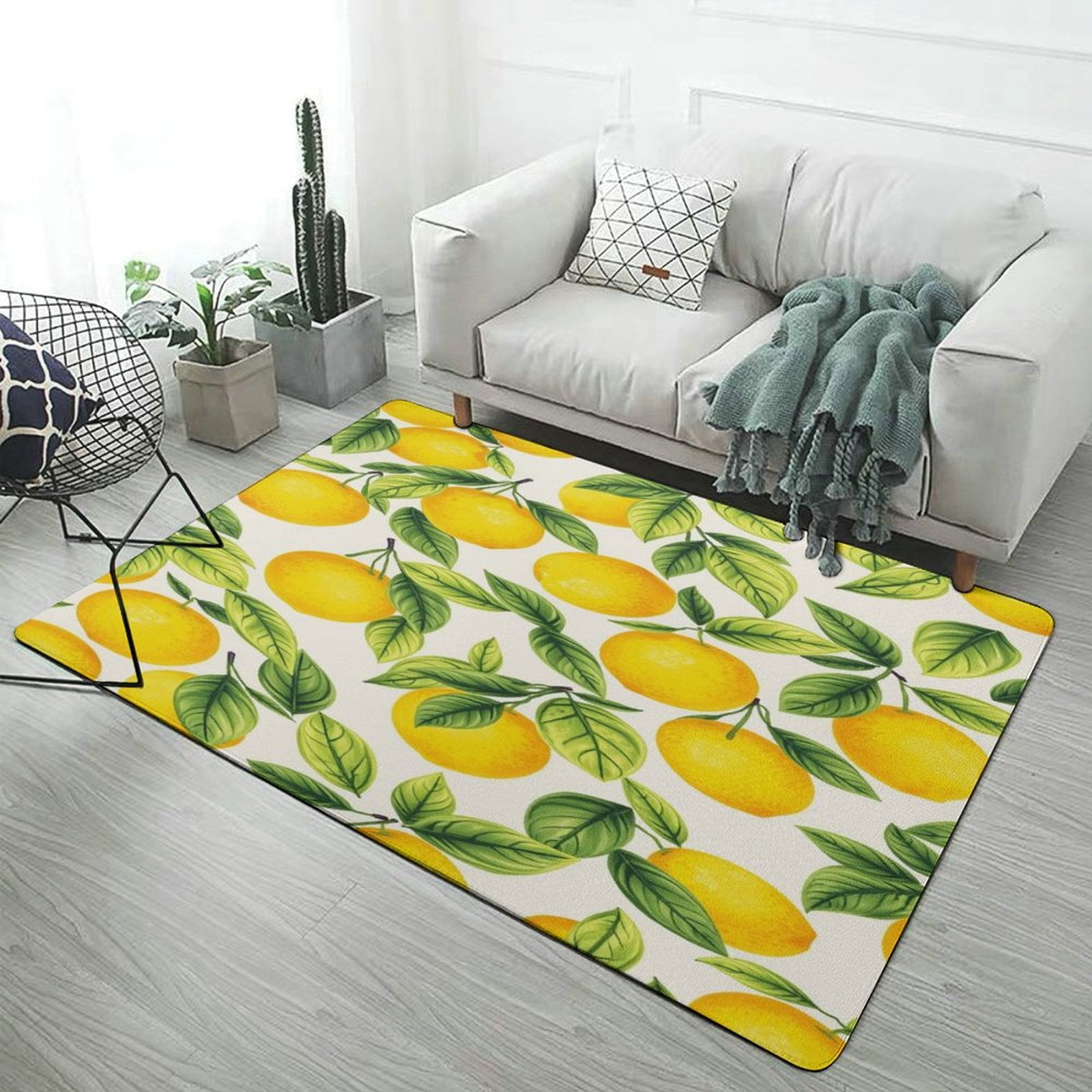 Delicious Lemon European Living Room Carpets Rugs Luxury Bedroom Study ...