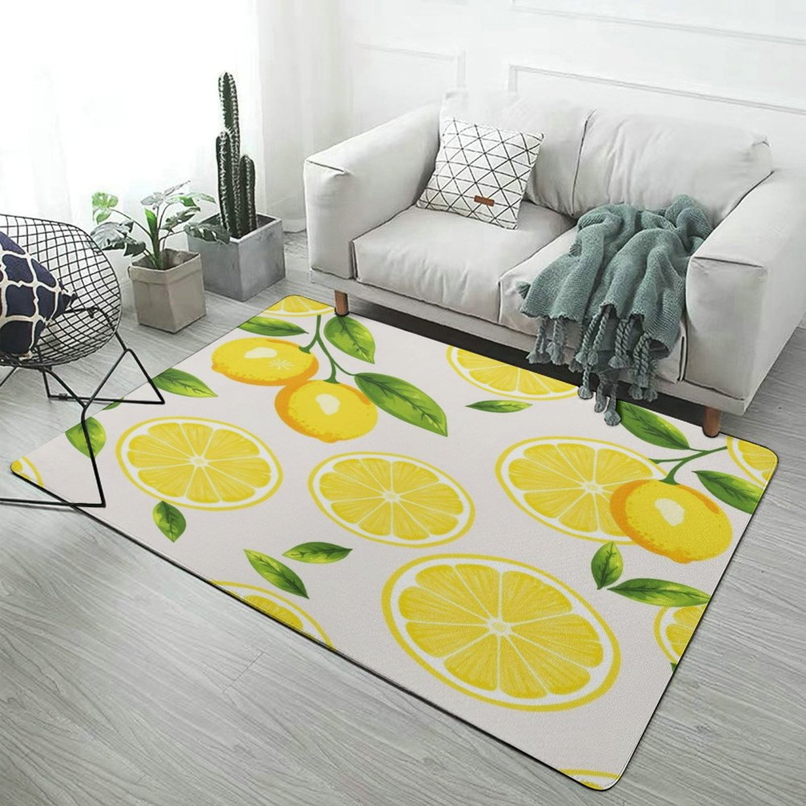 Delicious Lemon European Living Room Carpets Rugs Luxury Bedroom Study ...