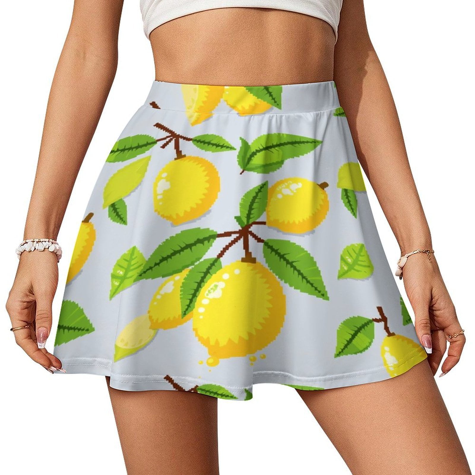 Delicious Lemon Skating Skirt Short Skirt Womens Trendy Mini Skirt ...