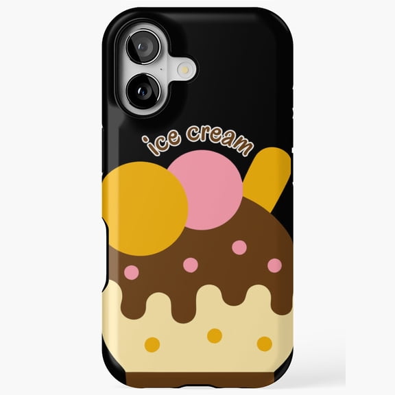 Delicious Loaded Chocolate Drip Ice Cream iPhone Case 17 16 15 14 13 12 11 Pro Max