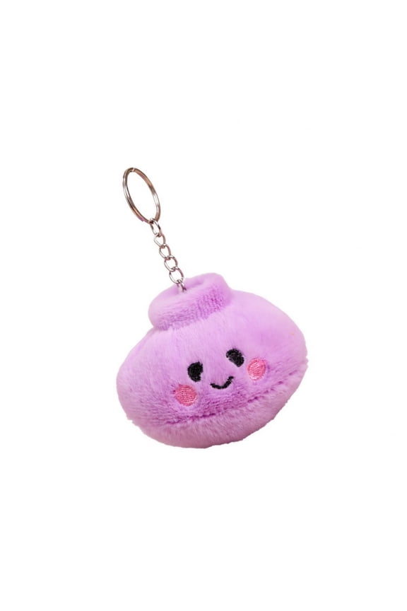 Delicious Looking Bun Plush Keychain Holder Funny Novelty Accessory Multipurpose Bag Decoration For Backpack Purse