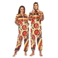 thumbnail image 1 of Delicious Original Pepperoni Pizza Adult Onesie Pajamas Slim Fit Christmas One Piece Suit Pjs for Women and Men Hooded Zipper, 1 of 7